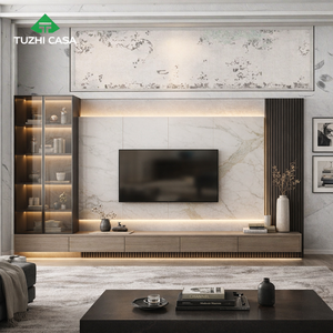 Роскошная современная раздвижная деревянная подставка для смарт-телевизора 85 дюймов с местом для хранения для гостиной и спальни - Product Image 1