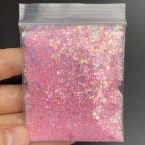 Vendita calda 2oZ borsa pastello iridescente Glitter alla rinfusa PET arcobaleno Glitter poliestere misto Glitter per Nail Art natale decorazione - Product Image 3