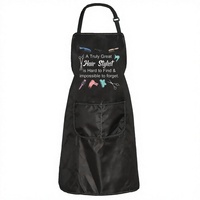 Tablier de coiffeur Deya en toile avec poche, lavable en machine, uniforme de salon pour coiffeurs et barbiers (C-Truly Hair Stylist Apron)
