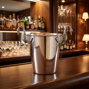 <b>Silver</b> Plated Brass Classic Durable <b>Ice</b> <b>Bucket</b> for Party - Product Image 2