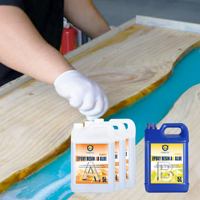 GORVIA E325DP 15L+5L Akışkan Yüksek Şeffaflıkta DIY Sanat El Sanatları Epoksi Reçine AB Yapıştırıcısı