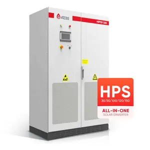 HPS ATESS Inverter DC/AC 30-150KW sistem surya hibrida mendukung kapasitas sistem hingga 600KW