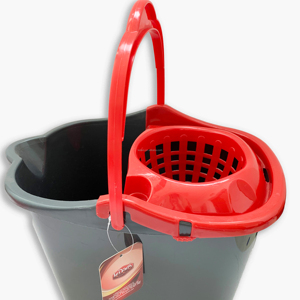 Xô Lau Sàn Bằng Nhựa Có Tay Cầm, Xô Lau Sàn Bằng Nhựa Màu Bạc 14L - Product Image 6