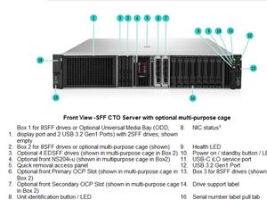 Serveur HPE ProLiant Compute SFF NC configuré sur mesure DL380 Gen12 P73282-B21 - Product Image 2