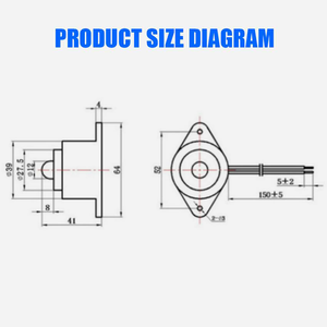 52*41mm 12V cao Decibel báo động chống trộm nhấp nháy áp điện hoạt động <span class=keywords><strong>buzzer</strong></span> liên tục âm thanh <span class=keywords><strong>buzzer</strong></span> - Product Image 5