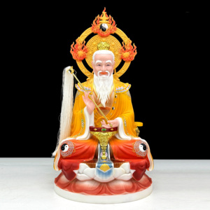 ลัทธิเต๋า Sanqing เครื่องประดับรูปปั้นพระพุทธรูปทองสัมฤทธิ์รูปปั้นอันเก่าแก่<span class=keywords><strong>เทพ</strong></span>เจ้า Lingbao <span class=keywords><strong>เทพ</strong></span>เจ้าแห่งลัทธิเต๋าจีน - Product Image 4