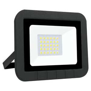 Proiettore LED 20W piatto nero, luce calda, ideale per ambientare spazi e presentazioni. - Product Image 1