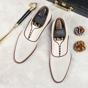 Zapatos Formales de Negocios de Cuero Genuino para Hombre, Zapatos de Vestir de Negocios de Alta Calidad, Transpirables y Cómodos, Zapatos Casuales para Hombre - Product Image 1