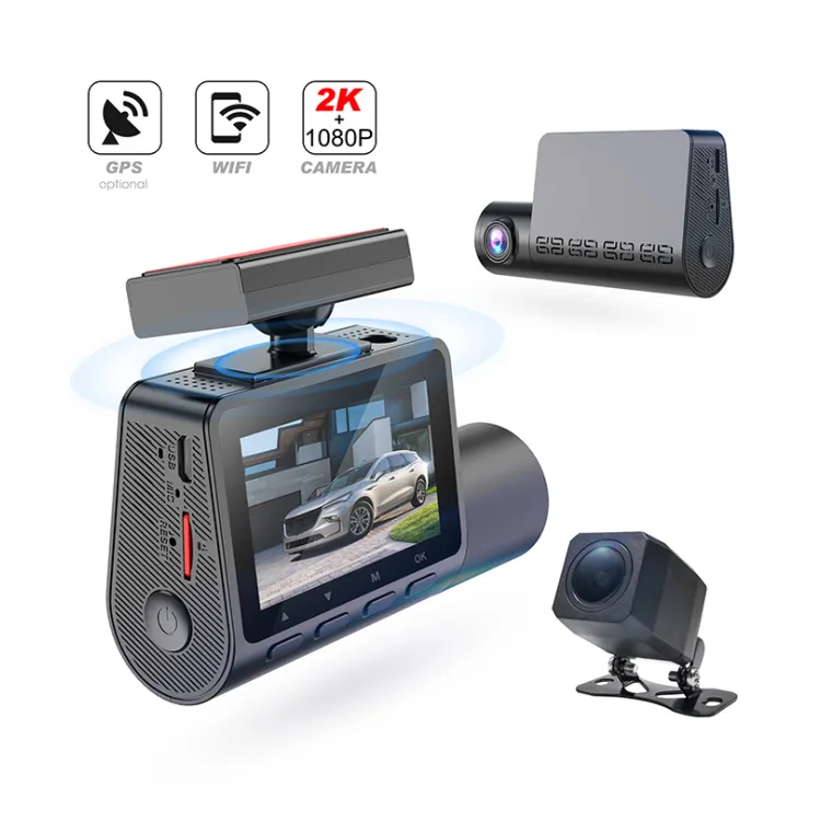 2021 Best Hidden WiFi GPS 2K Dual Camera Dashcam Car Dash Camera Recorder