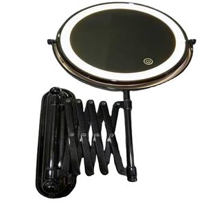 Espejo telescópico plegable montado en la pared del baño, espejo de belleza, espejo de maquillaje para baño, espejo de tocador sin perforaciones - Product Image 4