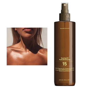 <span class=keywords><strong>Spray</strong></span> bronzant corporel naturel, biologique et végétalien avec logo personnalisé pour un bronzage auto-bronzant complet - Product Image 1