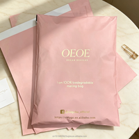 Sacs d'expédition en polyéthylène imprimés avec logo personnalisé rose, enveloppes d'expédition en plastique, sacs de messagerie Polymailer avec votre propre logo