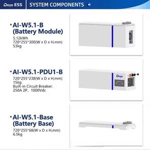 Paquete de batería de litio de alta calidad Deye para uso doméstico, conexión de red híbrida IP65, 15kw, 20kw, 48V, 51,2 V, 100ah, 200ah - Product Image 6