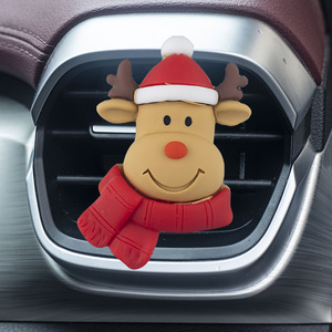 Diffuseur de parfum moderne pour voiture de Noël, décoration de grille d'aération en résine, aromathérapie avec élimination des odeurs et sans électricité requise - Product Image 3