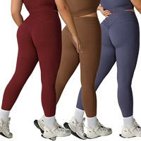 Leggings de yoga grande taille avec logo personnalisé, effet push-up, respirants, séchage rapide, taille haute élastique, extensibles dans quatre directions