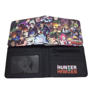 Vente en gros de 500 types de portefeuilles courts en PU avec fermeture éclair pour les fans de dessins animés <span class=keywords><strong>HXH</strong></span> H X H en cadeau, taille 11,5 * 9 cm - Product Image 4