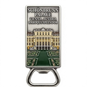 3D Hallstatt Beer Bottle Opener Nickel Plated Iron Soft Enamel Metal Opener for Tourist Souvenirs - Product Image 2