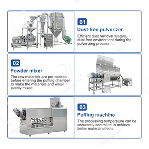 Machine de fabrication d'aliments pour chiens OCEAN Ligne de production d'aliments pour animaux de compagnie Extrudeuse d'aliments pour poissons à double vis - Product Image 3