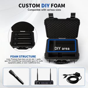 Étui rigide en EVA durable avec mousse, design personnalisé, étui à outils en EVA avec fermeture éclair, étui de rangement rigide imperméable en mousse EVA - Product Image 2