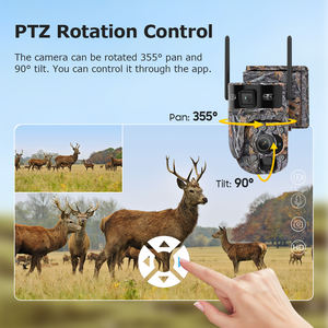 HIKWIFI 20X Optischer Zoom AI 4G Solar kamera Dual Len Camouflage PIR Bewegungs erkennung PTZ-Kamera IP65 Weitwinkel GSM CCTV-Kamera - Product Image 5