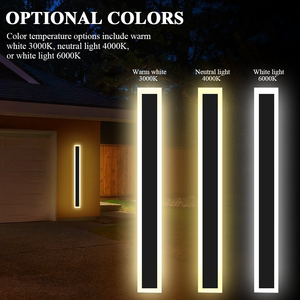 50W 2m de largo edificio casa LED tira lineal luz de pared 3000K <span class=keywords><strong>exterior</strong></span> porche Villa balcón aplique LED lámpara de pared - Product Image 4