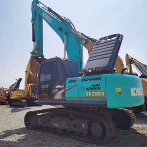 Excavadora de cadenas Kobelco SK200, modelo 2024, 90% nueva, alta potencia de excavación, origen Japón, componentes principales: motor, caja de cambios, bomba - Product Image 2