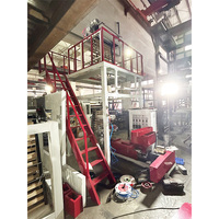 Machine de soufflage de film monocouche automatique haute vitesse Hongtong, extrudeuse de film pour la fabrication de sacs en LDPE, HDPE, LLDPE