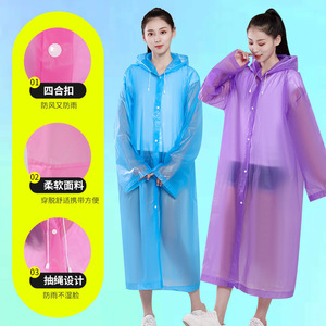 Imperméable transparent unisexe, imperméable à l'eau, entièrement imperméable, poncho de randonnée portable, taille adulte - Product Image 2