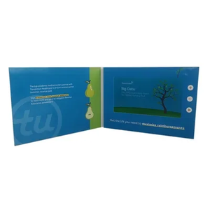 Quảng cáo hiển thị 5/7-inch video Brochure cuốn sách <span class=keywords><strong>LCD</strong></span> tập sách tùy chỉnh in Recordable âm thanh thiệp chúc mừng đám cưới video cuốn sách - Product Image 6