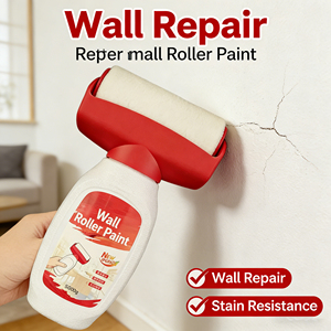 White Acrylic Interior Wall <b>Coating</b> and Repair <b>Paint</b> with Brush Application for Stain Removal and Self-brushing Paste - Product Image 1