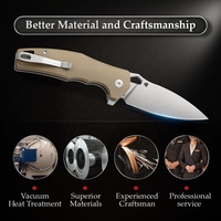 14C28N acier EDC pliant poche couteau de chasse G10 poignée survie Camping extérieur couteaux tactiques