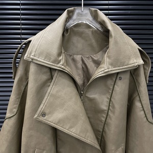 Giacca Unisex di Alta Qualità, Design Aviatore Tedesco, Colletto Alto, Casual Primaverile con Chiusura a Zip, Modello M <span class=keywords><strong>Wolf</strong></span> - Product Image 3