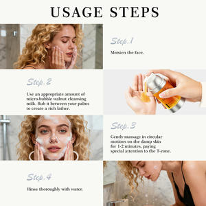 Mini Bubble Walnut Scrub, Limpiador Facial en Espuma Instantánea, Limpieza Profunda, Control de Grasa, Hidratante para Todo Tipo de Piel - Product Image 3