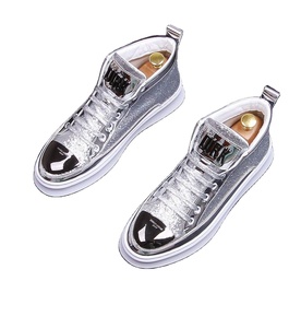 Nouvelles baskets montantes décontractées pour hommes 2026, style Ins, avec empeigne tricotée et plateforme, pour étudiants - Product Image 4