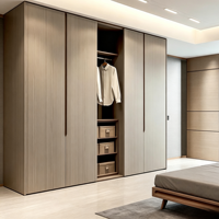 Armoire de dressing moderne, placard à vêtements, rangement encastré sur mesure pour chambre à coucher, armoire en bois, meuble de rangement pour salon