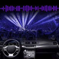 PUERXIN-Luz LED ambiental para Interior de coche, luz de ambiente RGB, USB, para decoración de coches