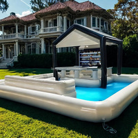 Barres de piscine gonflables les plus populaires Barre gonflable commerciale en PVC Barre de piscine gonflable de nouvelle conception pour la fête