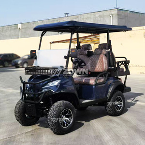 Voiturette de golf de luxe bleu marine quatre places pour complexes hôteliers, ranchs, clubs de golf et parcs touristiques - Product Image 2