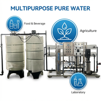 Station de traitement d'eau industrielle RO 4000L/H 4TPH avec PLC et pompe pour le traitement des eaux de puits et souterraines
