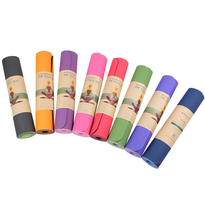 Haute qualité XINGYUN 6mm d'épaisseur TPE tapis de Yoga 183cm de longueur Double face antidérapant Logo personnalisé usage universel usine en gros - Product Image 1
