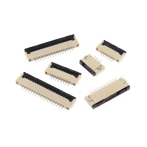 Fpc Manufacture 0.3/0.5/1.0mm Pitch Zif Flex Flat Connectors Right Angle Ffc Connector
