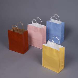 Sacs de shopping en kraft écologiques et durables, pliables et réutilisables, pour cadeaux, vente en gros d'usine - Product Image 3