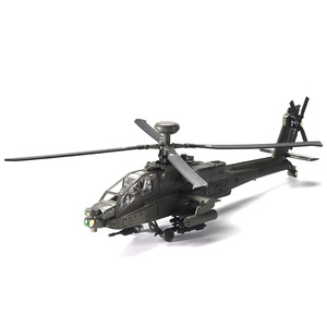 คุณภาพสูง 1:64 สเกล AH-64A โมเดลเครื่องบินสีดำ 25x16x3 ซม.เด็กผู้ใหญ่ทหารของเล่นงานฝีมือทนทานเฮลิคอปเตอร์ทหาร <span class=keywords><strong>mod</strong></span> - Product Image 3