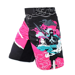 Breathable Stretch Lightweight MMA Rashguard Training <b>Shorts</b> Quick Dry Printed for Boxing <b>Grappling</b> - Product Image 2