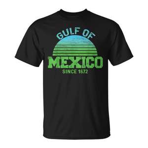 Camiseta vintage con diseño de puesta de sol del Golfo de México desde 1672 - Product Image 1