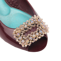 Clips à chaussures en cristal transparent, accessoires décoratifs pour femmes, pour talons, sandales et escarpins de mariage et de fête