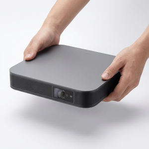 Mini projecteur vidéo 4K ultra compact rechargeable USB-C 2G RAM Écran sans fil miroir Emplacement pour carte SIM Cinéma extérieur 300 pouces - Product Image 1