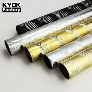 KYOK Aluminium <strong>Curtain</strong> Pipe Metal <strong>Curtain</strong> <strong>Rod</strong> <strong>Gold</strong> 6 Meter 28mm Diameter Pole - Product Image 1