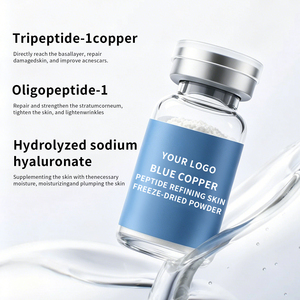 Poudre lyophilisée végétalienne au cuivre bleu Oligopeptide : Éclat de la peau, hydratation <span class=keywords><strong>intense</strong></span>, réduction des rides, anti-âge, réparation et renouvellement corporel - Product Image 4