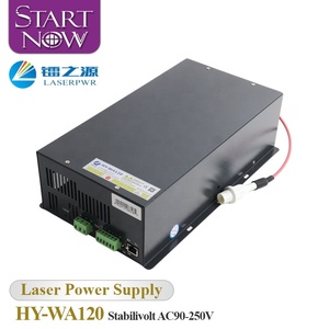 مصدر طاقة ليزر CO2 من Startnow طراز HY-WA120 بقوة 120 واط لأنبوب ليزر 100 واط لآلة النقش والقطع 110 فولت 220 فولت مزود طاقة عالمي - Product Image 1